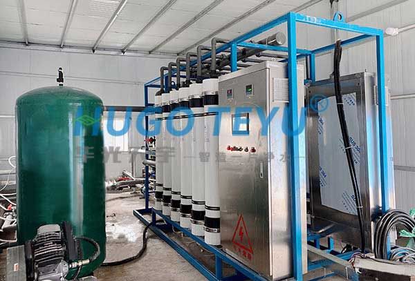 牧原集團南陽鄧州分場超濾設備安裝現場