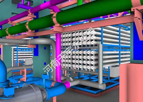 大型反滲透設(shè)備安裝成品效果圖